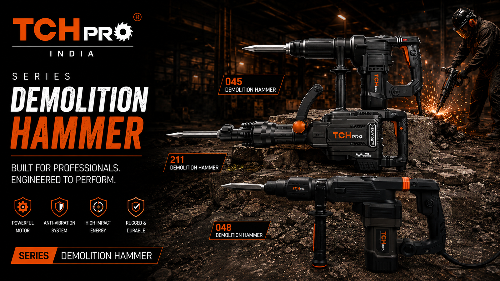 TCH PRO Demolition Hammers